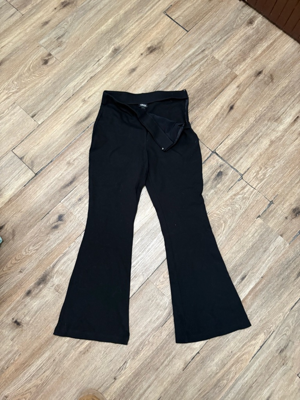 INC International Concepts Black Flare Dress Pants
